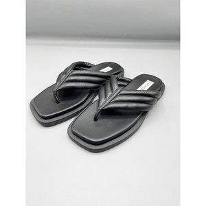 NEW Steve Madden Black Puffy Strap Sandals
